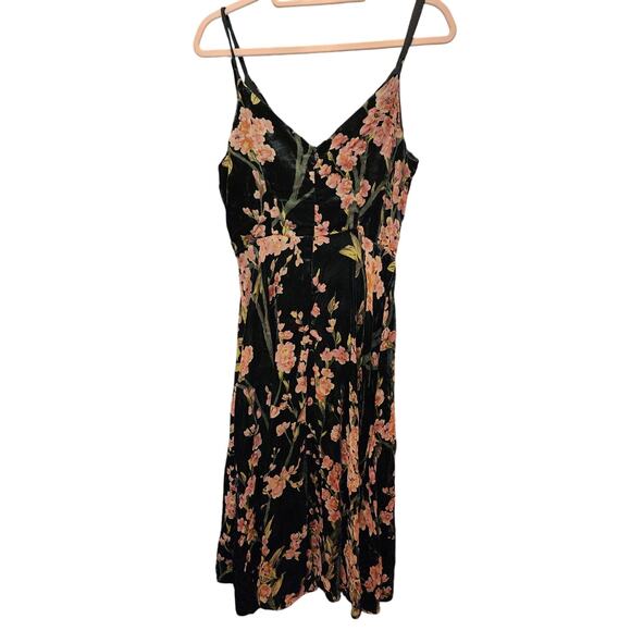 ANTHROPOLOGIE ERI + ALI KORA FLORAL BURNOUT SLIP DRESS Size 6 Sold Out EUC - Picture 2 of 8